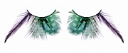 Ресницы зелёные  перья - Интернет-магазин женского белья