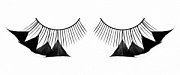 Ресницы черные перья - Интернет-магазин женского белья